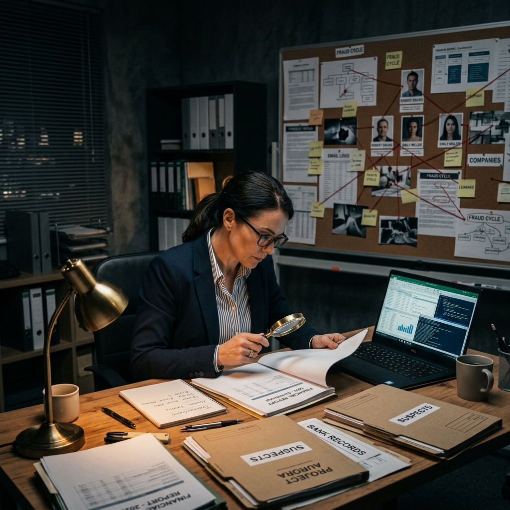 Corporate investigation with evidence analysis